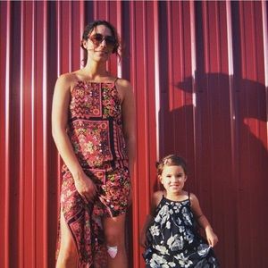 Topshop 70s floral patterned midi dress